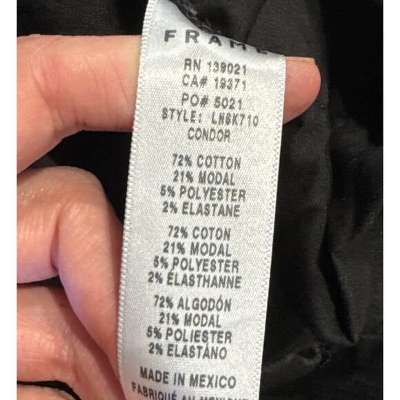 FRAME Size 32 Le High Skinny Jeans Black Denim Style# LHSK710 Condor READ - Picture 8 of 10